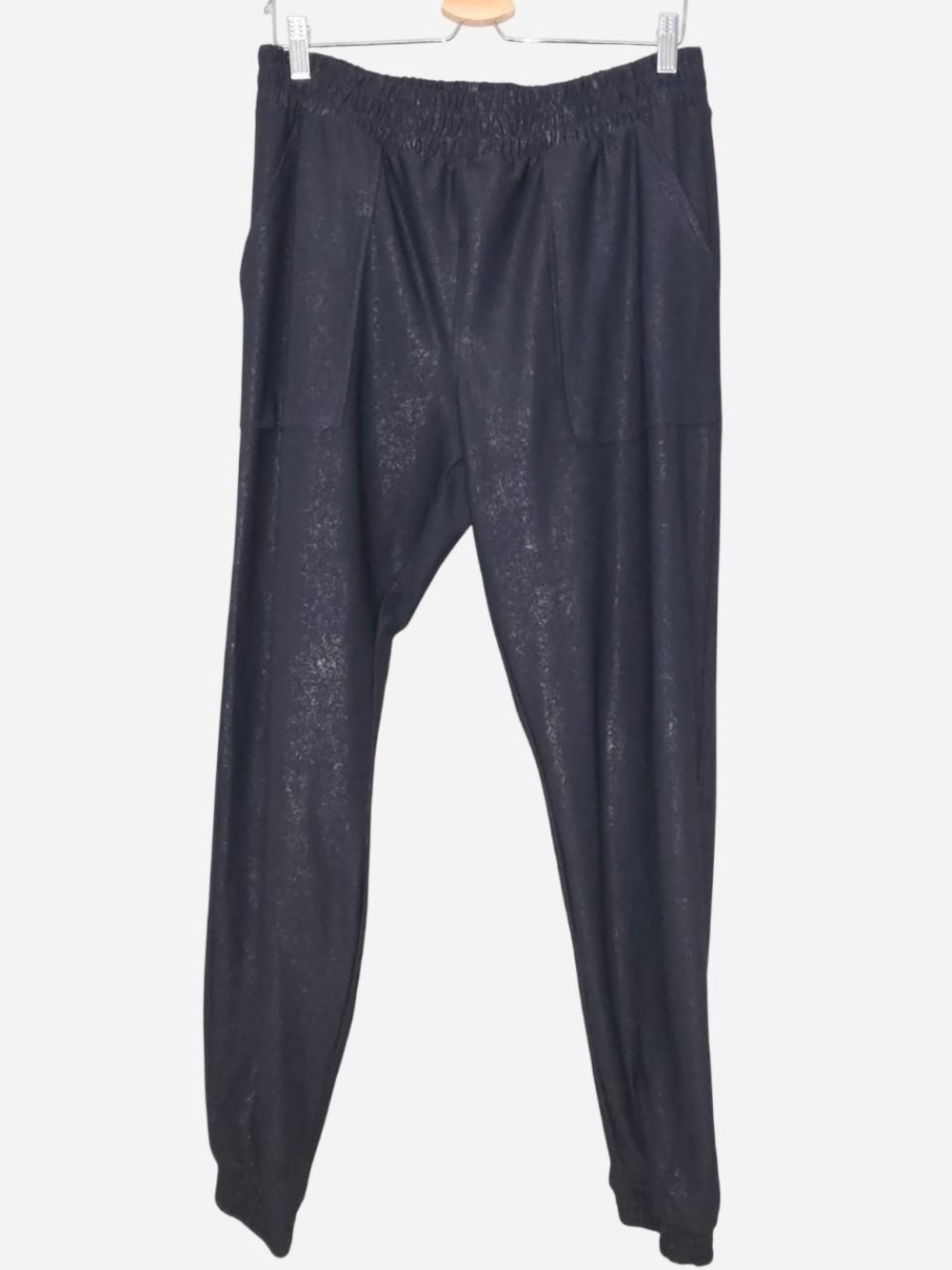 Women's Black Jogger Pants with Elastic Waist